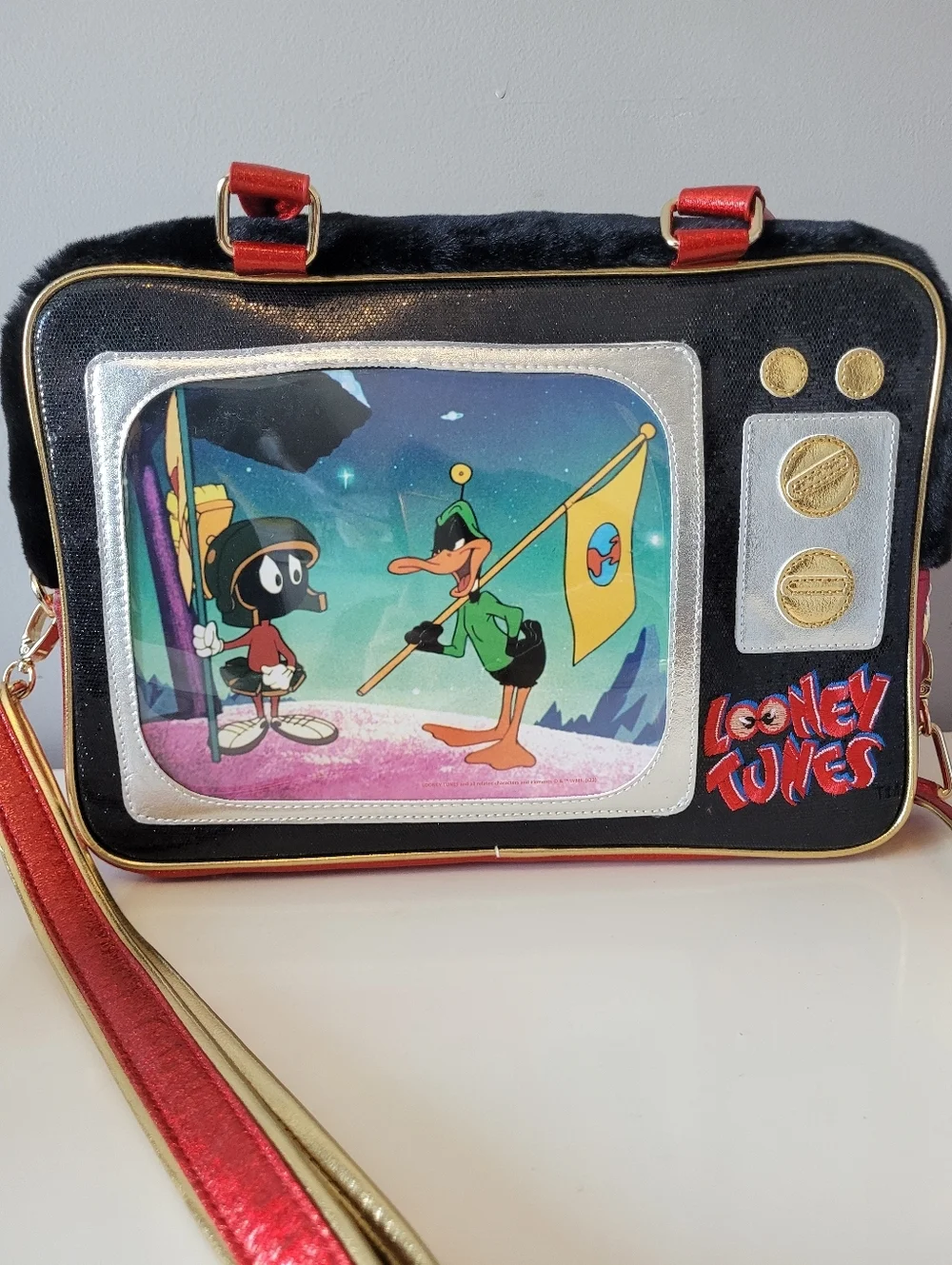 Irregular Choice Looney Tunes Tune In TV Screen Handbag, VGUC